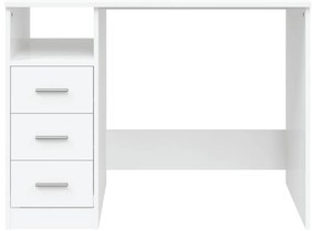 Secretária c/ gavetas 102x50x76 cm derivados de madeira branco