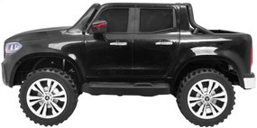 Carro elétrico para Crianças 2 Lugares Mercedes Benz X-Class 2x12V 4x4 Rodas Espuma EVA, Assento de couro Preto