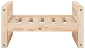 Cama para cães 55,5x45,5x28 cm madeira de pinho maciça