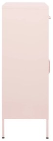 Armário de arrumação aço 80x35x101,5 cm rosa