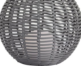 Candeeiro de mesa para exterior cinzento escuro 30cm incl. LED Recarregável com USB-C IP44 - Oli