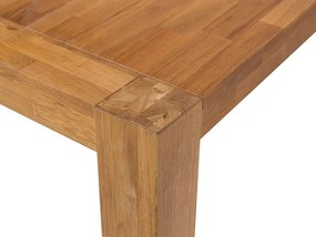 Mesa de jantar em madeira castanha clara 150 x 85 cm NATURA Beliani