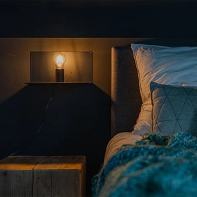 Candeeiro de parede moderno preto ajustável - Muro