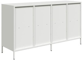 Aparador 135x39x73,5 cm aço laminado a frio branco