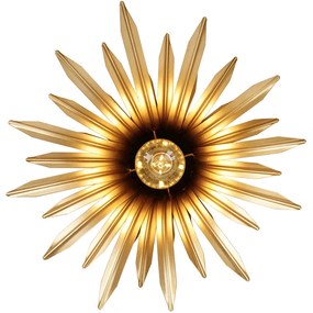 Candeeiro de teto Art Déco dourado - Wesley Art Deco