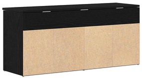 Banco sapateira 102x30,5x45 cm carvalho preto