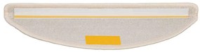 Tapetes de escada 30 pcs 56x17x3 cm branco