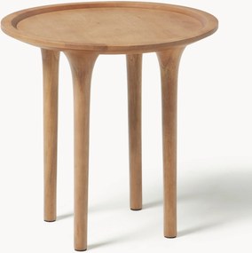 Mesa de apoio redonda em madeira de mangueira Jeani