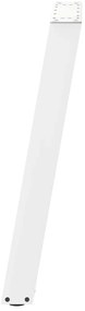Pés para mesa de jantar em formato de U, 2 peças, branco, 60x(72-73) c