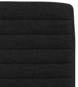 Cadeiras de jantar 2 pcs tecido preto