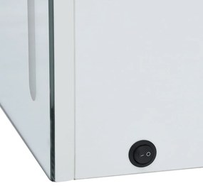 Armário espelhado para casa de banho com LED 80x12,2x68 cm