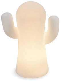 Candeeiro de mesa moderno branco com LED IP44 - Panchito Moderno