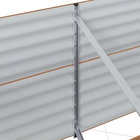 Cama Elevada de Jardim Castanha - Aparência de Madeira 240x80x81 cm de