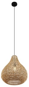 Candeeiro suspenso escandinavo castanho 45cm - Lina Natural Escandinavo
