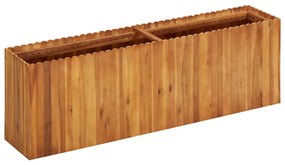 vidaXL Vaso/floreira de jardim 150x30x50 cm madeira de acácia maciça