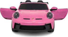 Carro elétrico para Crianças Porsche 911 GT3 STRONG MP4 24V, Rodas EVA, Rosa