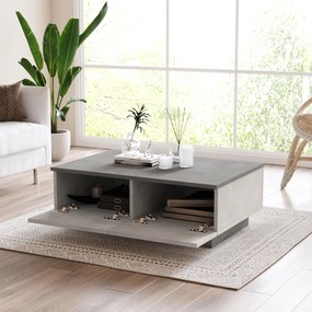 Mesa de Centro LV17 – Prateado e Antracite – 90x31,6x60 cm