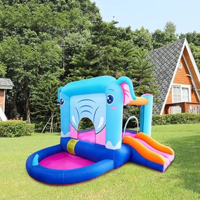Castelo insuflável para crianças Dumbo Multicolorido (inclui ventilador)
