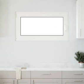 vidaXL Janela de porão "RISOR" 110x50 cm oscilobatente DIN esquerda antracite