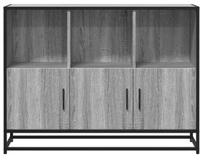 Aparador 100x35x76 cm derivados de madeira cinzento sonoma