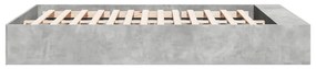 Estrutura de cama 150x200 cm derivados de madeira cinza cimento