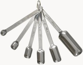 Colheres de medição Silver, conjunto de 6