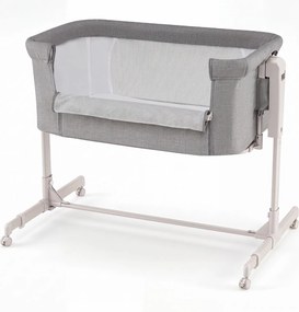 Berço para Bebés 3 em 1, 102 x 66,5 x 89 cm, Altura Ajustável em 6 Níveis, Cinzento