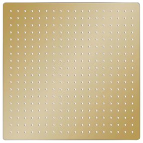 Cabeça de chuveiro quadrada 50x50 cm aço inoxidável dourado