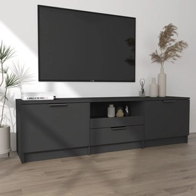 Móvel de TV Flix de 140cm - Preto Mate - Design Moderno