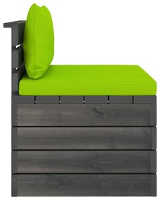 2 pcs conjunto lounge de paletes com almofadões pinho maciço