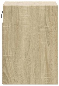 Móvel de parede p/ TV c/ luzes LED 41x31x45 cm carvalho sonoma
