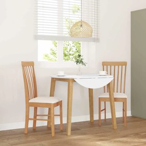 vidaXL Cadeiras de jantar com almofadões 2 pcs madeira maciça