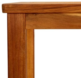 Mesa consola para jardim 80x35x75 cm madeira de acácia maciça