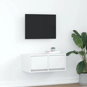 vidaXL Móvel de TV 60x31x25,5 cm derivados de madeira branco