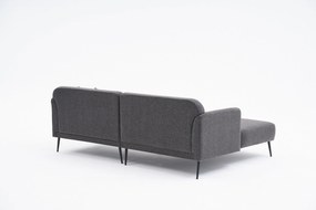 Sofá de Canto Revos – Antracite – 250x86x100 cm