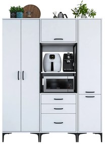 Armário Multiuso JE144 – Branco – 160x198,6x40 cm