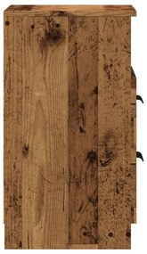 Mesa de cabeceira 40x36x65cm derivados de madeira madeira velha