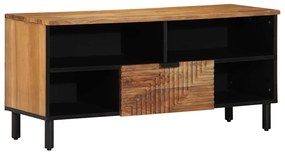 Armário para TV vidaXL 100x33,5x46 cm Madeira Maciça de Acácia