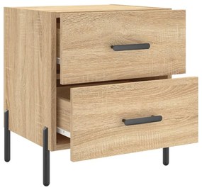 Mesas de cabeceira 2 pcs derivados de madeira carvalho sonoma