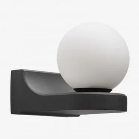 Lanham Aplique De Parede Em Alumínio Preto - Sklum