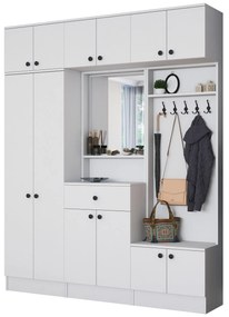 Hall Stand EA108 – Branco – 179,6 x 226,4 x 35,5 cm