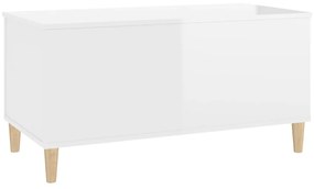Mesa centro 90x44,5x45 cm derivados de madeira branco brilhante