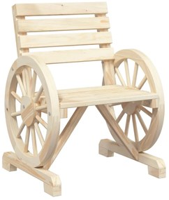 Cadeiras de jardim 4 pcs madeira de abeto maciça