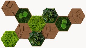 Quadro de parede Hexagon 10