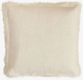 Almofada Quadrada 45x45 Cm Em Linho Glenfern Branco - Sklum