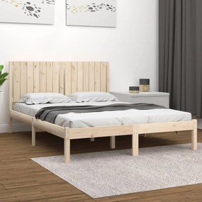 Cama sem colchão 160x200 cm madeira de pinho maciça