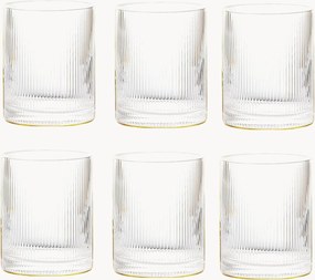 Copos Rigatino, conjunto de 6