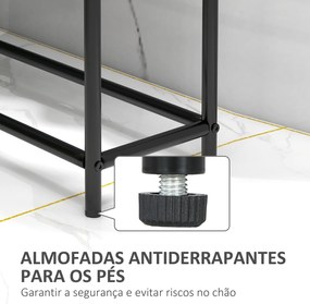 Toalheiro de Pé de 2 Níveis Toalheiro Casa de Banho com 2 Barras e Est