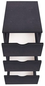 Unidade de gavetas 33x45x60 cm preto