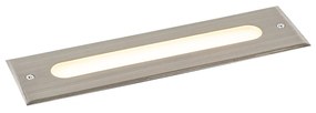 Foco de chão moderno em aço 30 cm com LED IP65 - Eline Moderno